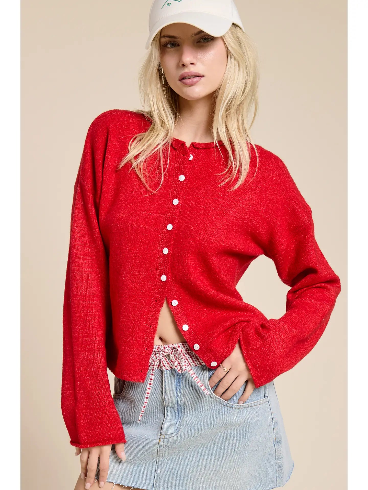 Hannah Cardigan/Red