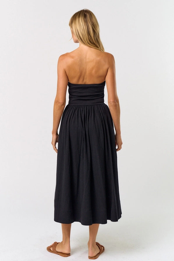 Collette Strapless Midi Dress