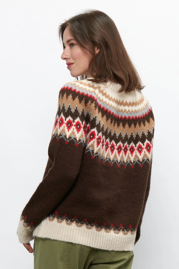 Rose Nordic Sweater