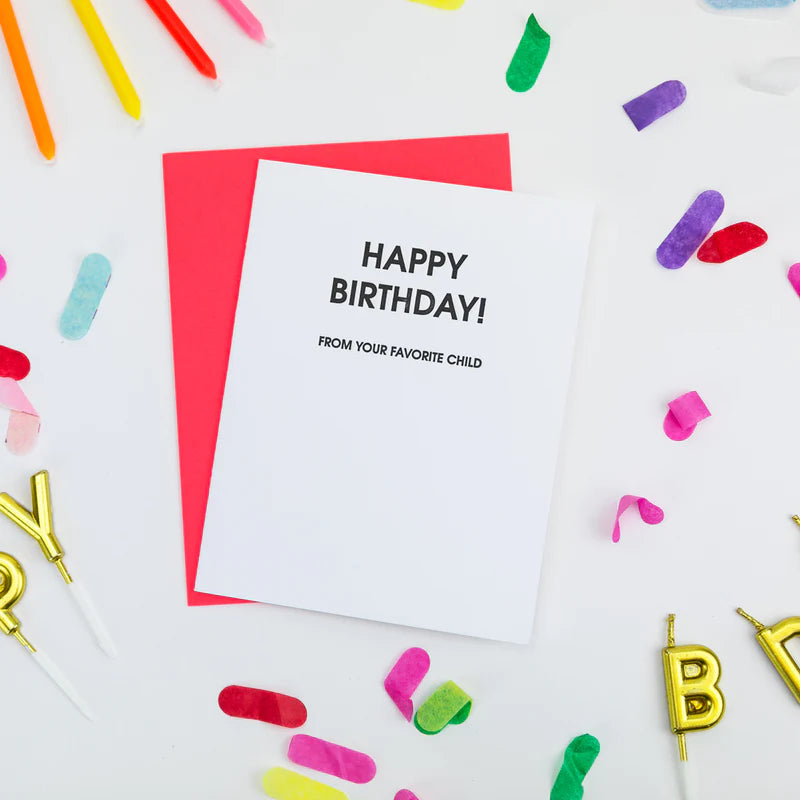 Happy Birthday From Favorite Child