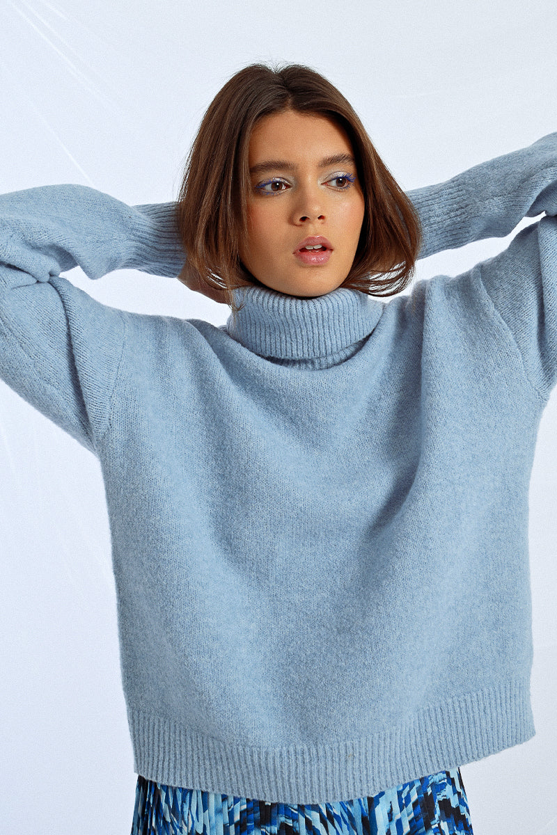 Collen Oversized Fit Turtleneck Sweater