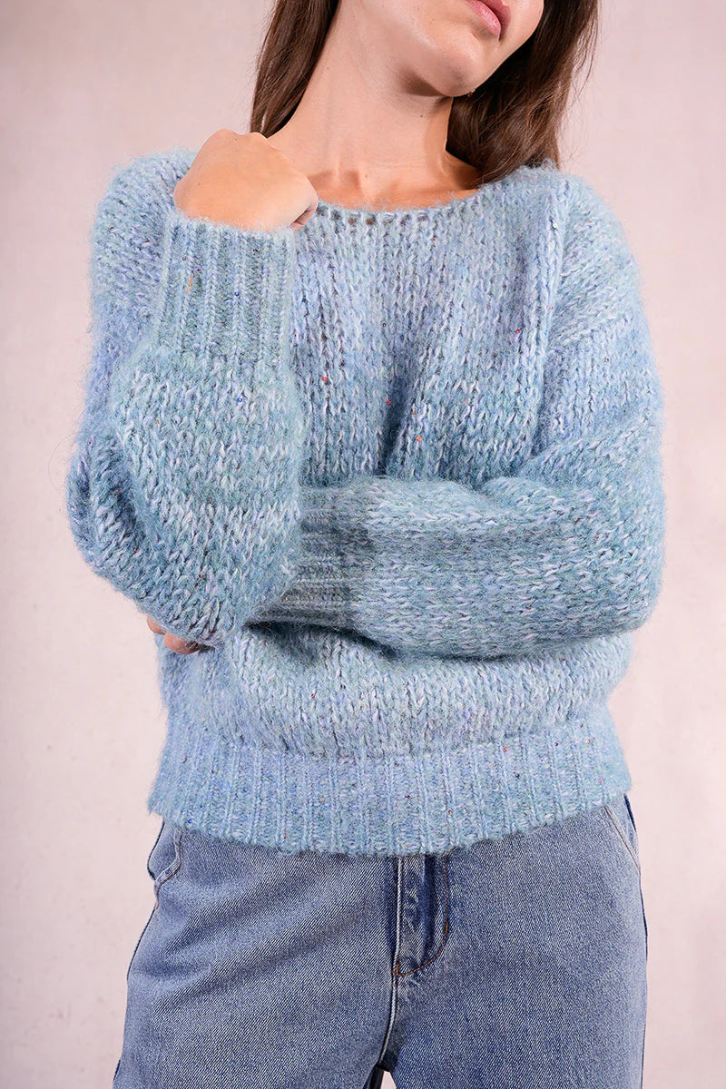Paige Blue Knit Sweater