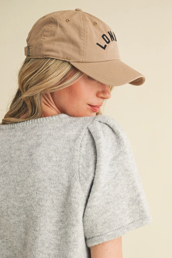 Eva Short Puff Sleeve Sweater Top/lt. Grey