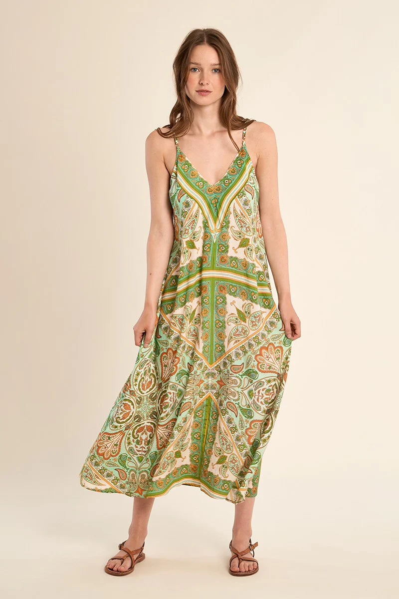 Laurel Printed Maxi Dress