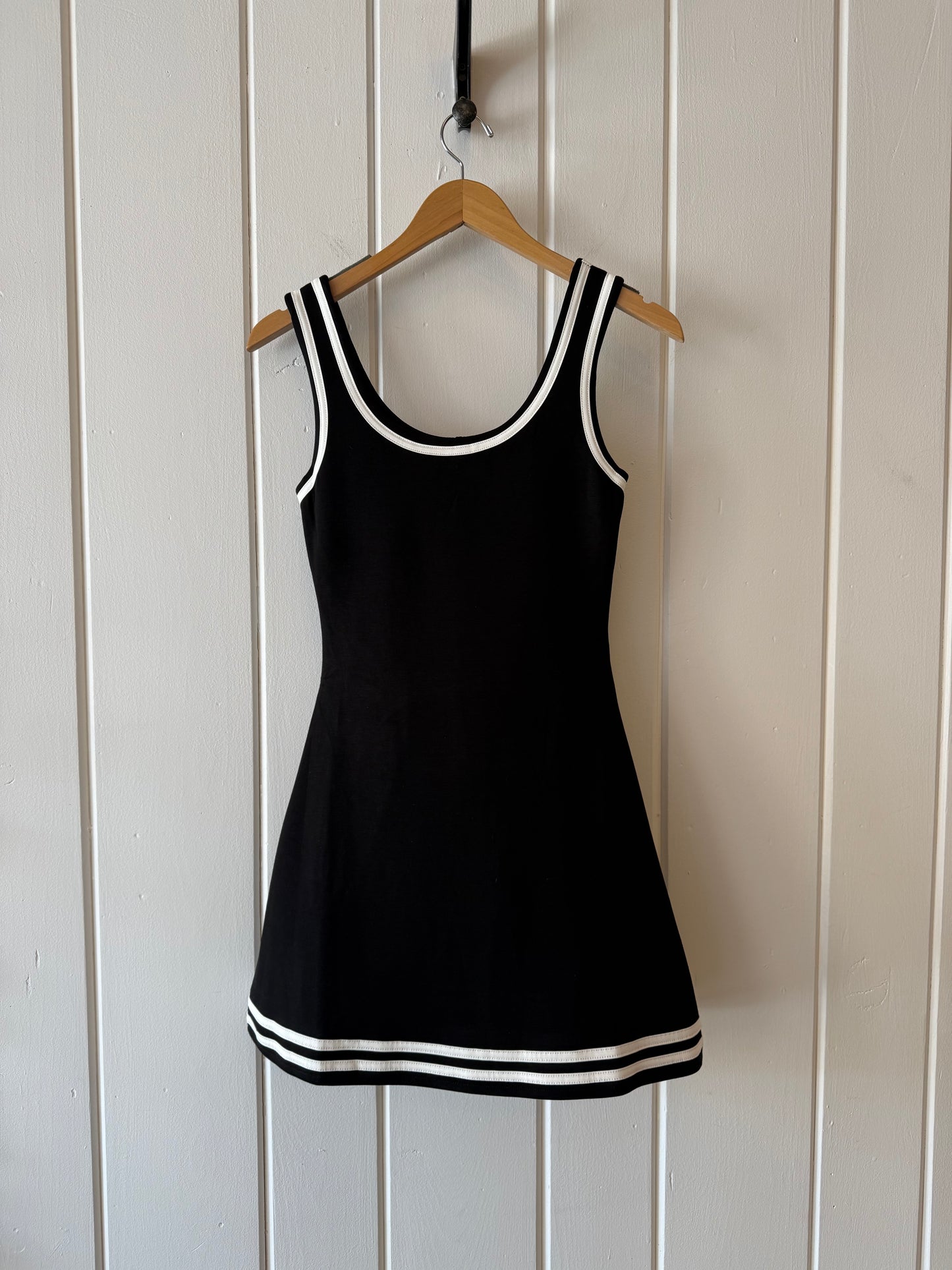 Penny Sleeveless Scuba Mini Dress w/ Shorts Blk