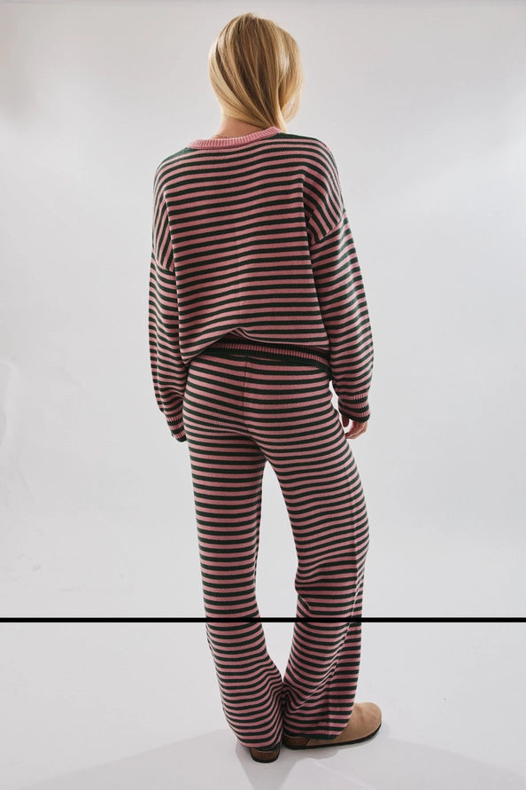 Madison Crew Neck Stripe Sweater