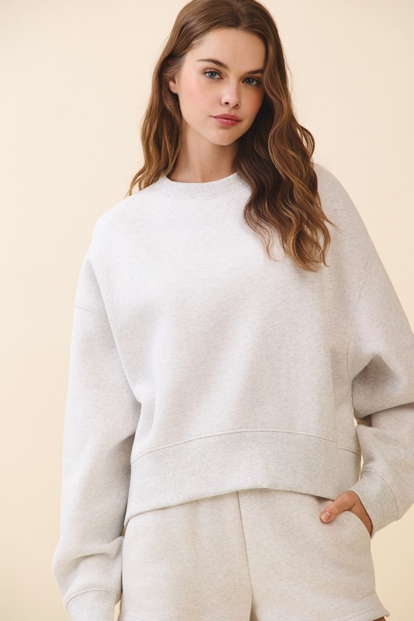 Karli Oversized Crop Sweatshirt