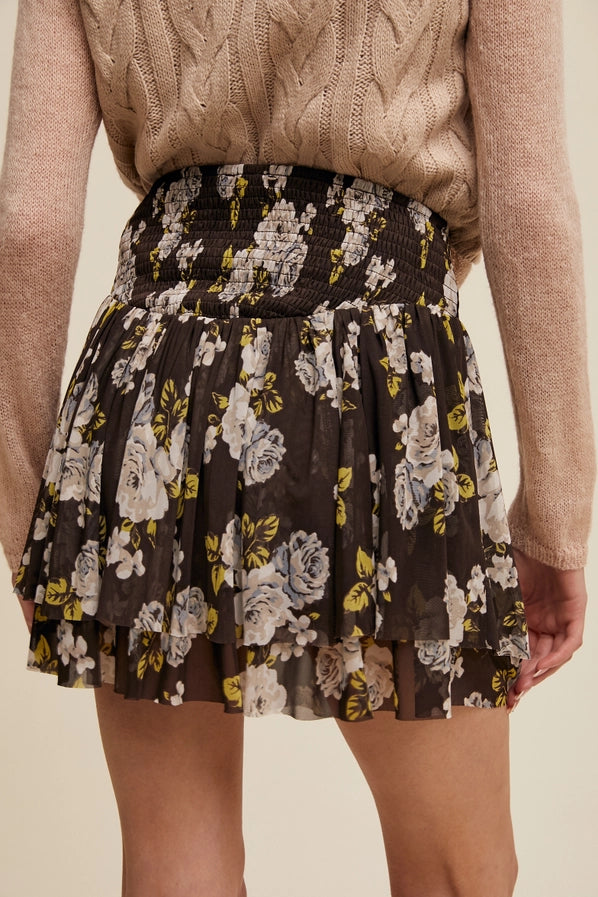 Penny Floral Smocked Skirt
