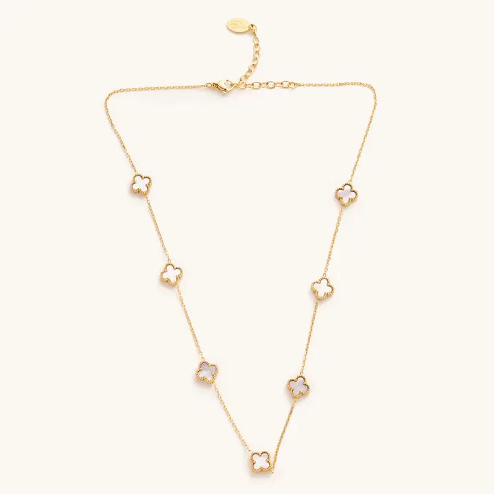 Mini White Flora Necklace