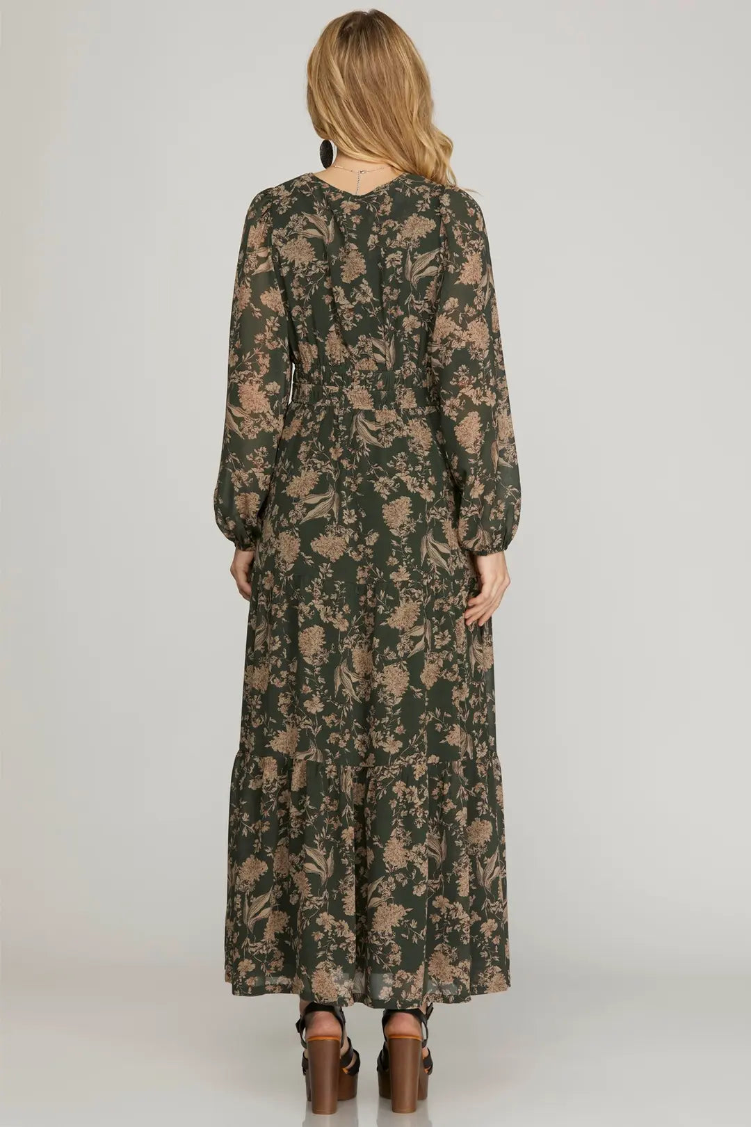 Mckenzie L/S Floral Print Dress