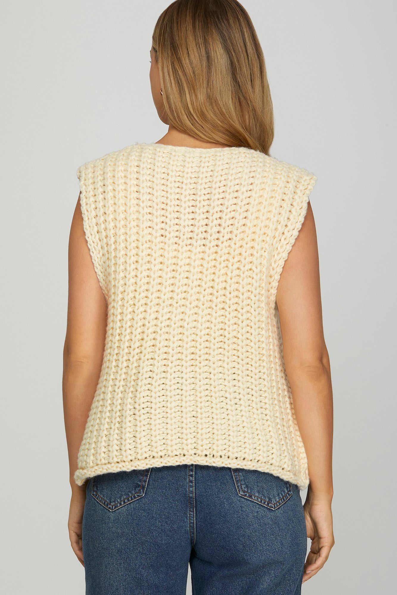 Dawn Chunky Knit Sweater Vest