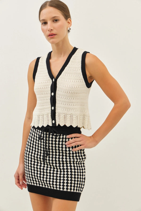 Gabi Crochet Sweater Top