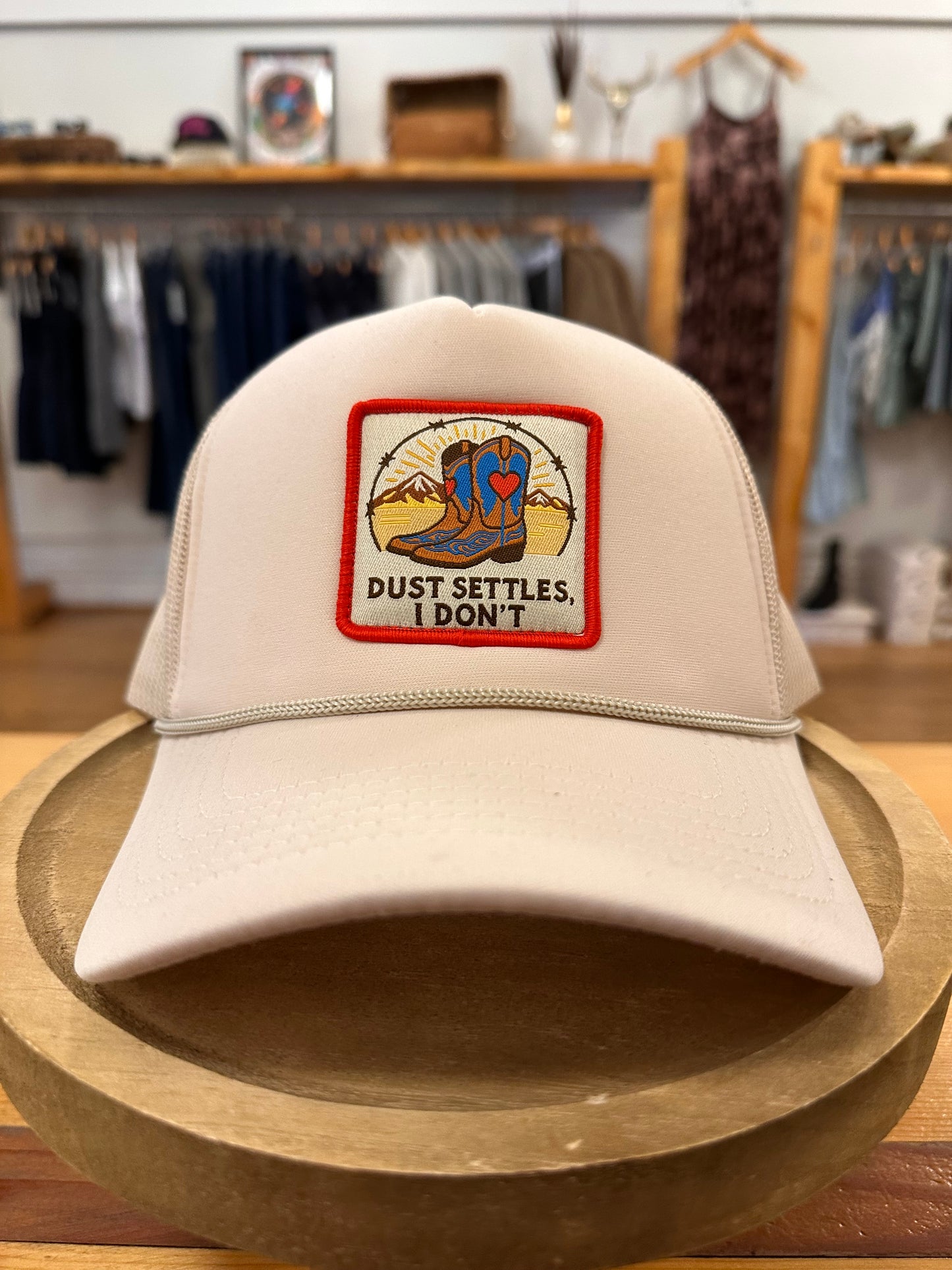 Dust Settles I Don't Trucker Hat