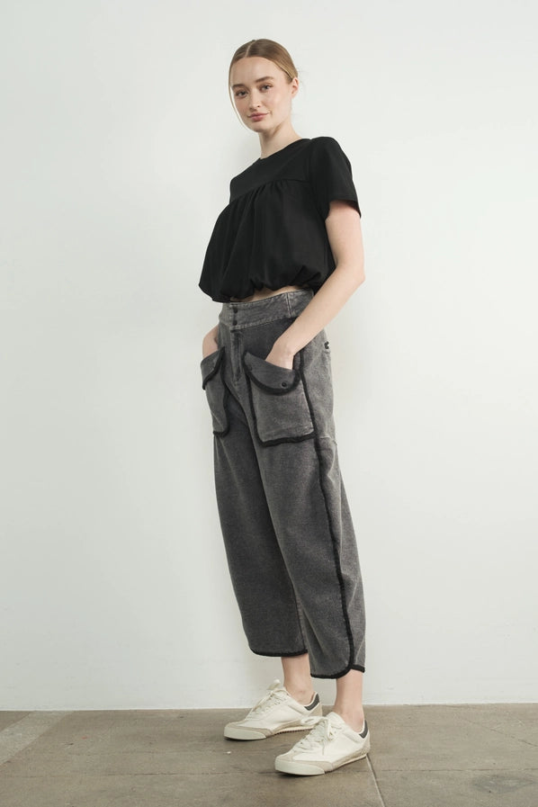 Sara Bubble Hem Top