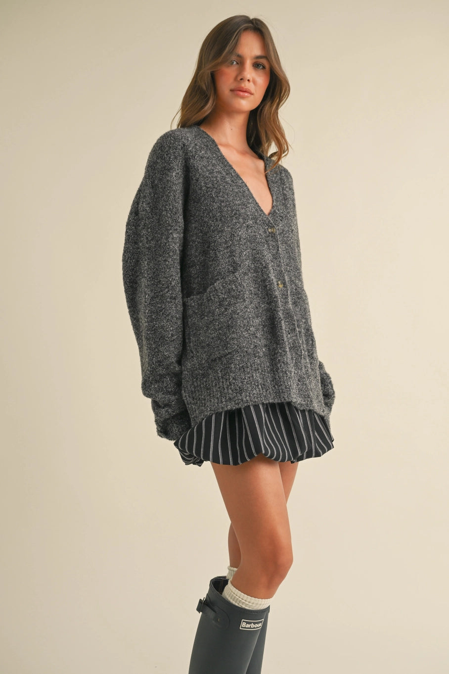 Nova Oversized V neck Cardigan