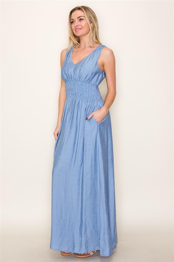 Samantha V neck Maxi Dress