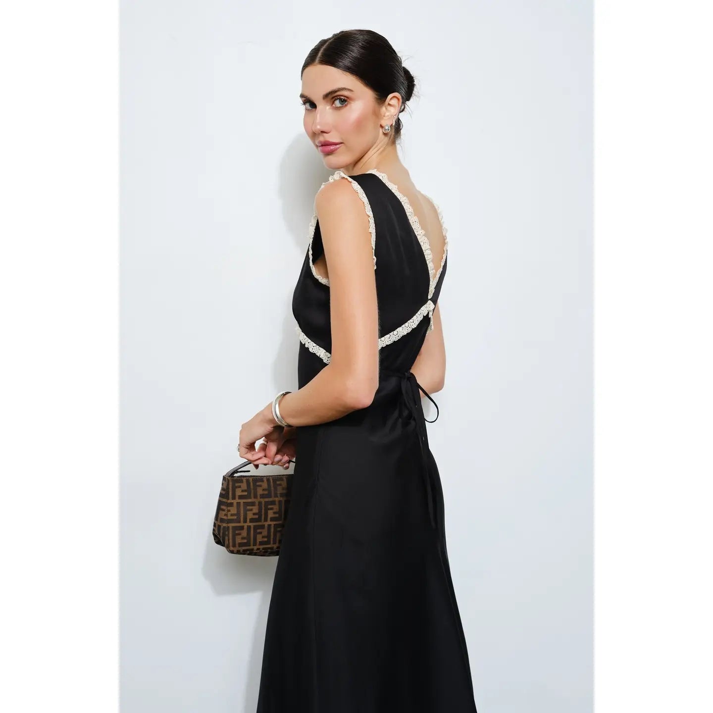 Alessandra Lace Trim Dress
