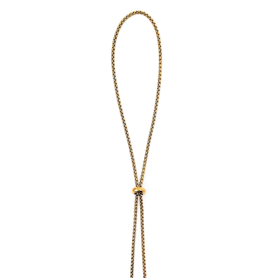 Halsey Sliding Bead Lariat Necklace