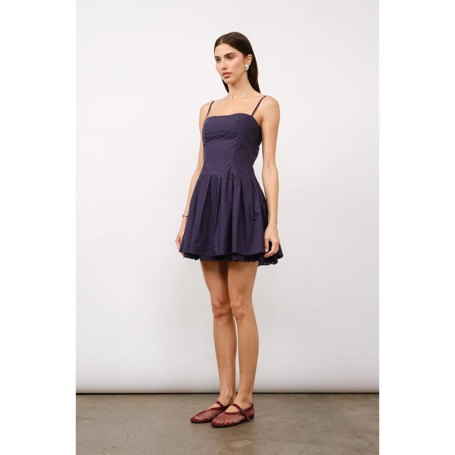 Simone Pleated Mini Dress