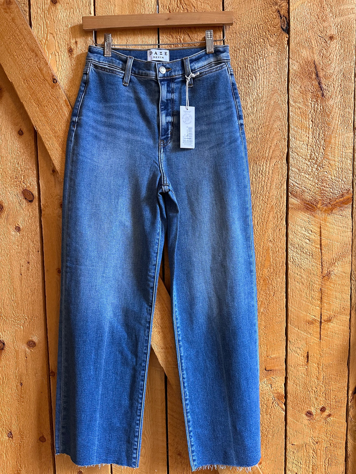 Pleaser High Rise Wide Ankle Soft/Stretch Denim