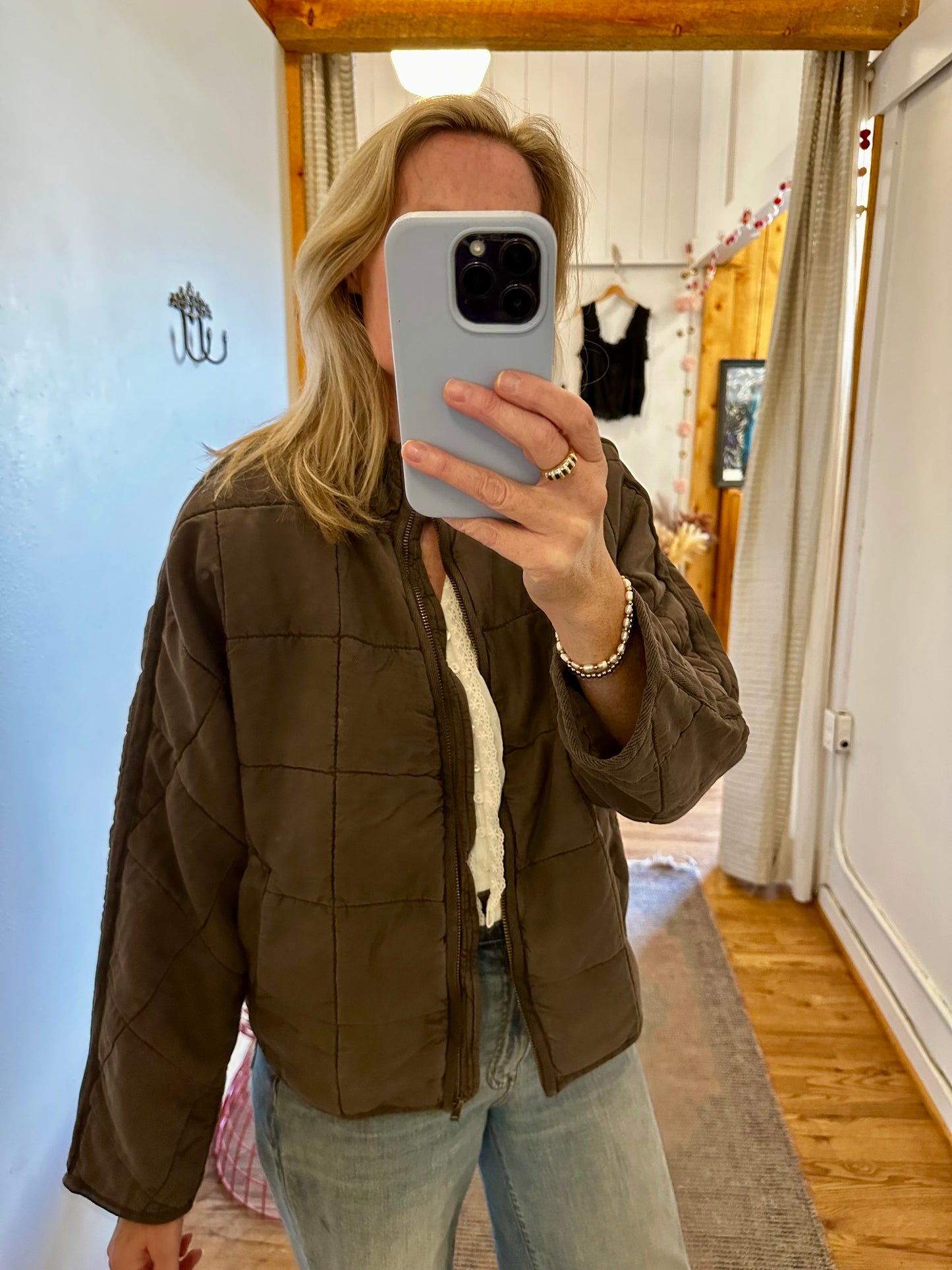 Toby Quilted Jacket/Walnut