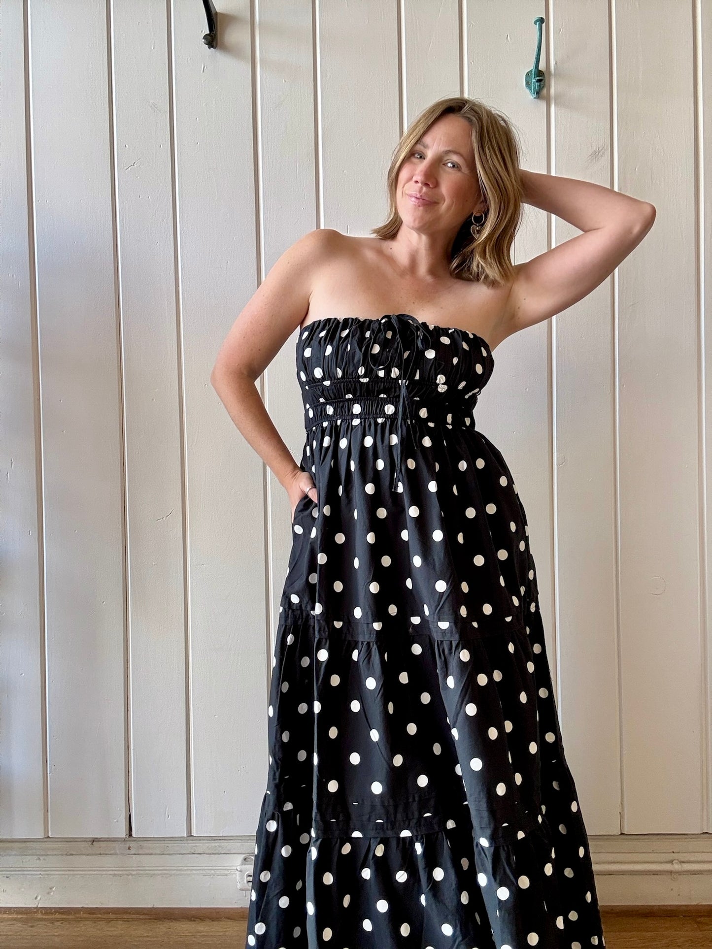 Lancia Polka Dot Halter Dress