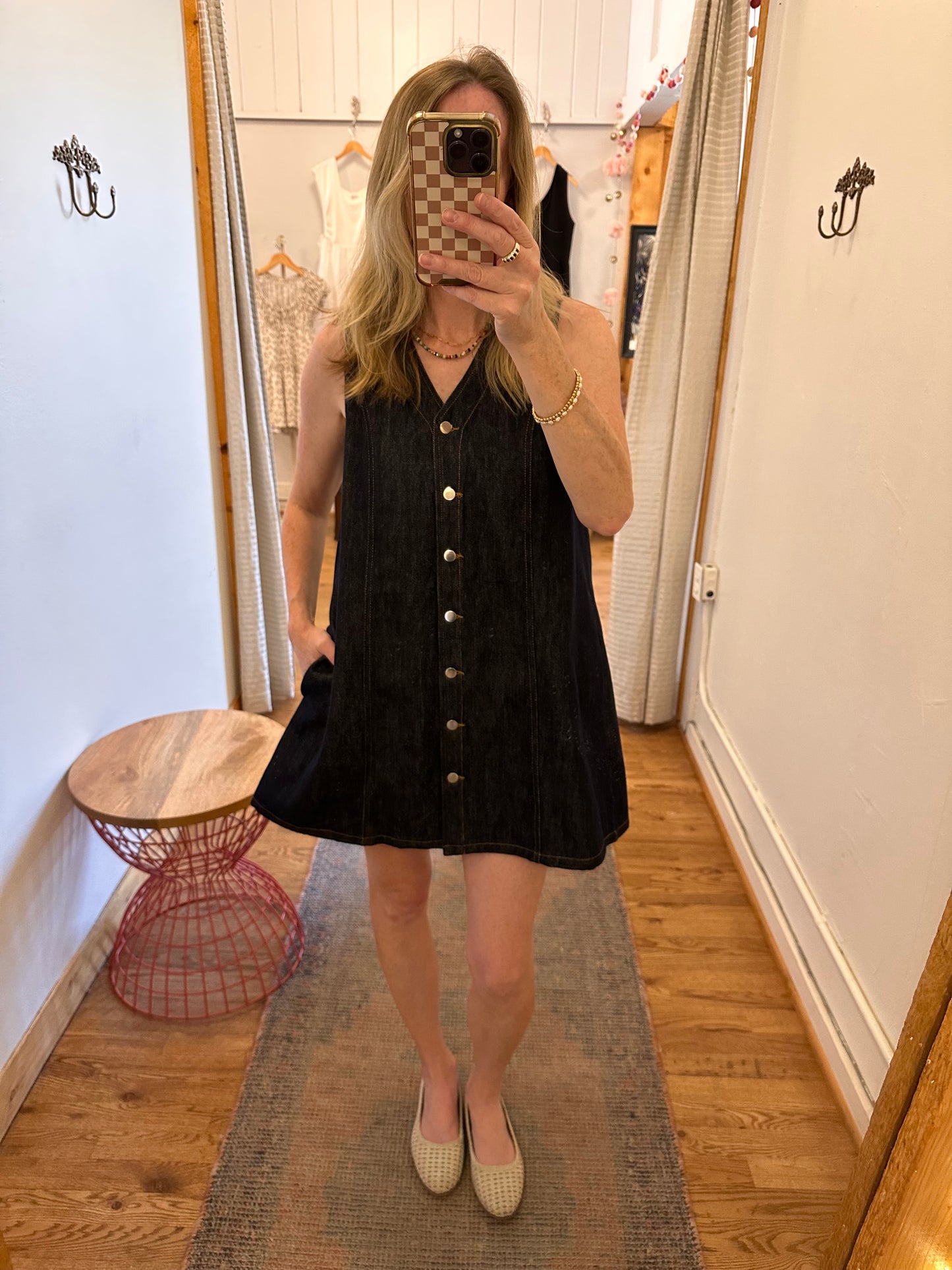 Mary Denim Shift Dress