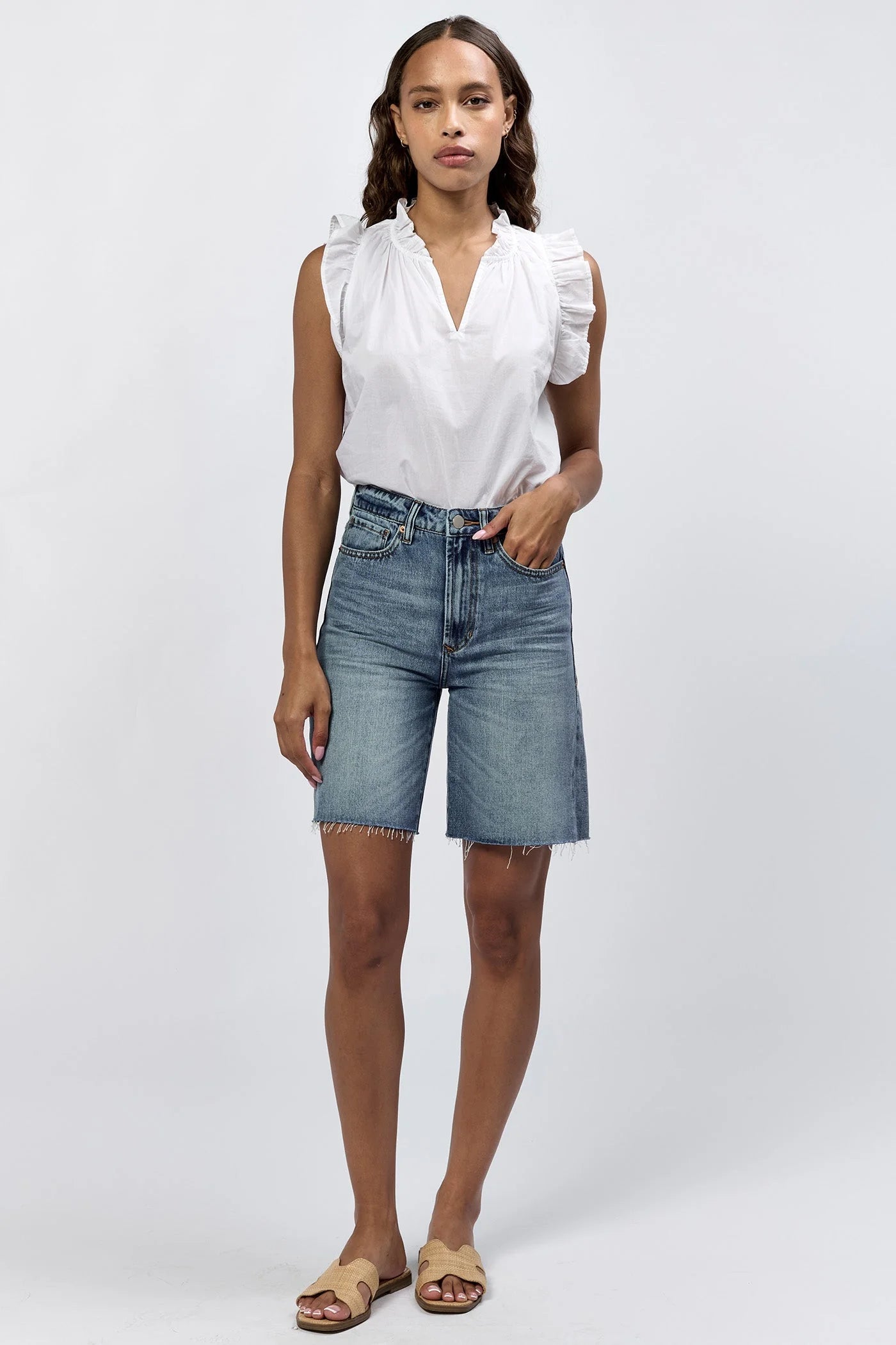 Boyfriend Denim Shorts