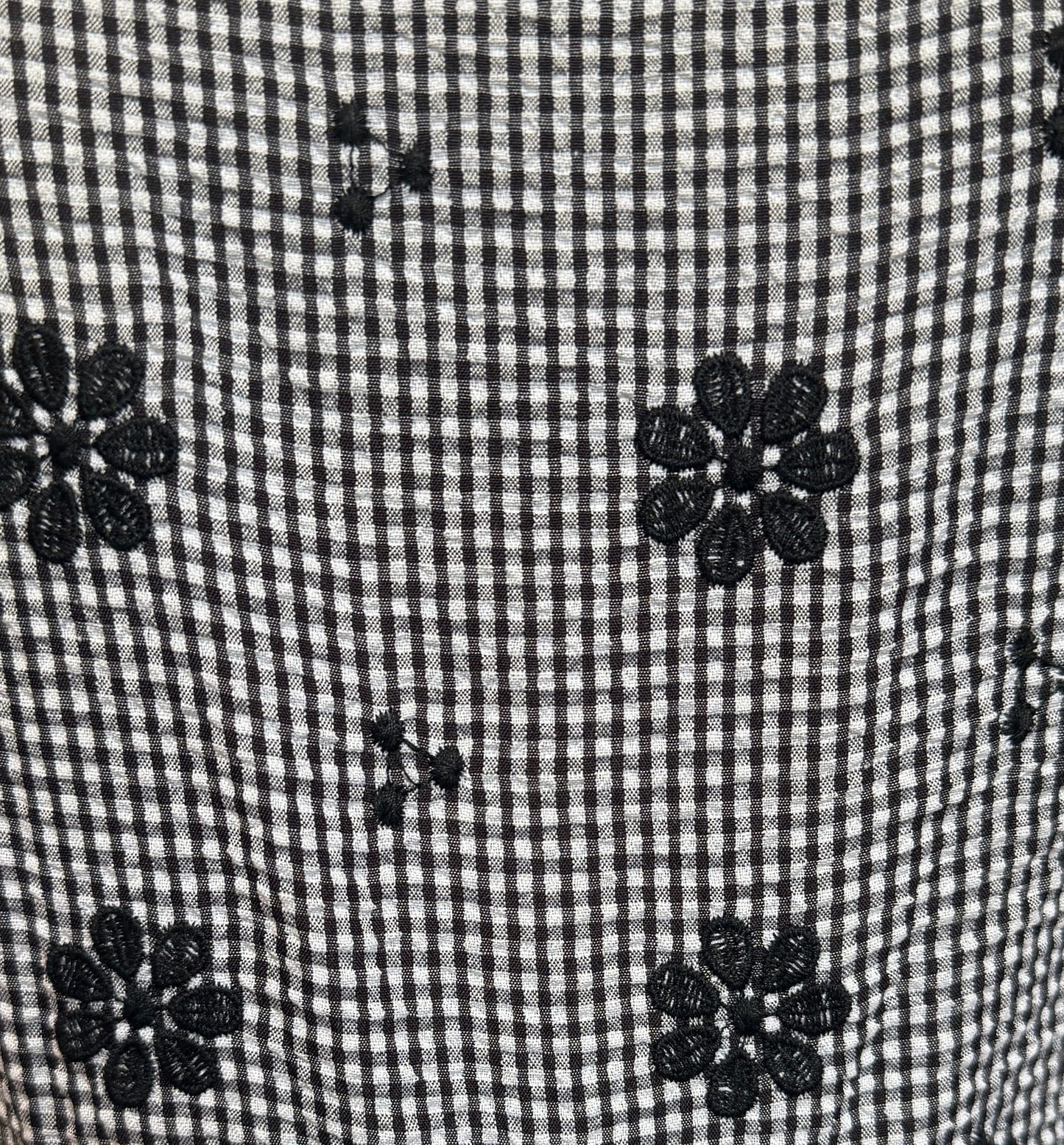 Sofia Black Floral Gingham Dress