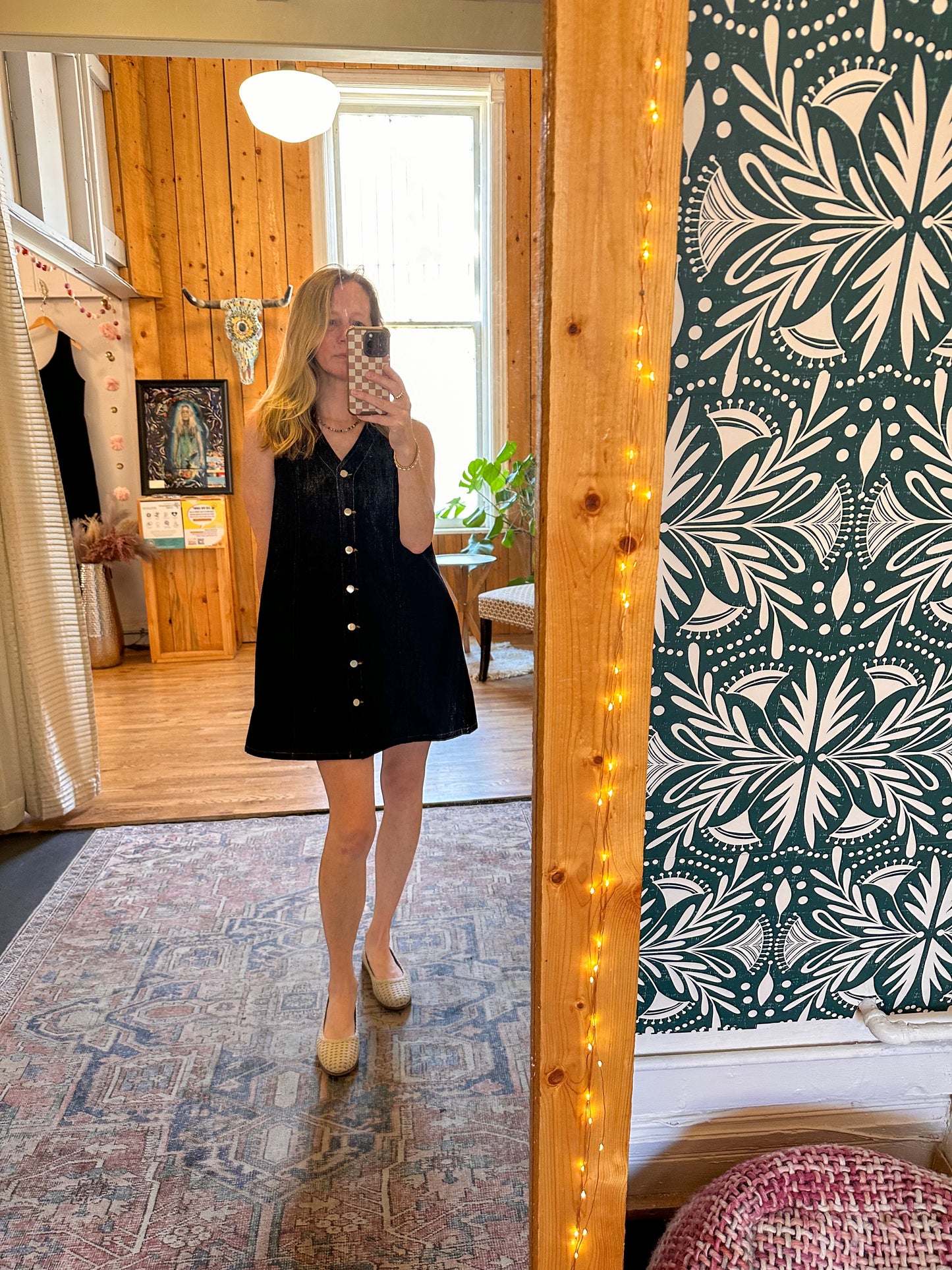 Mary Denim Shift Dress