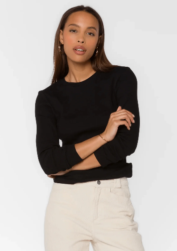 Basic Long Sleeve Ribbed Top