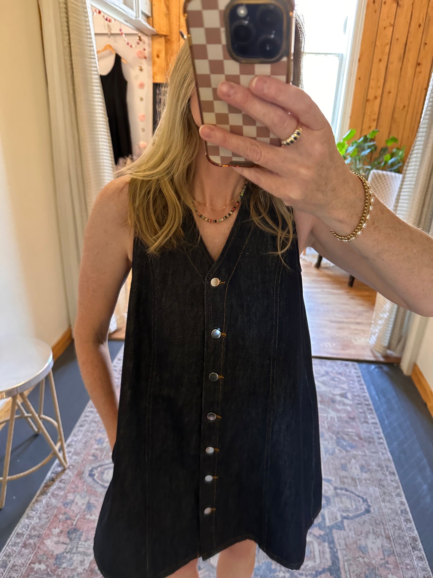 Mary Denim Shift Dress