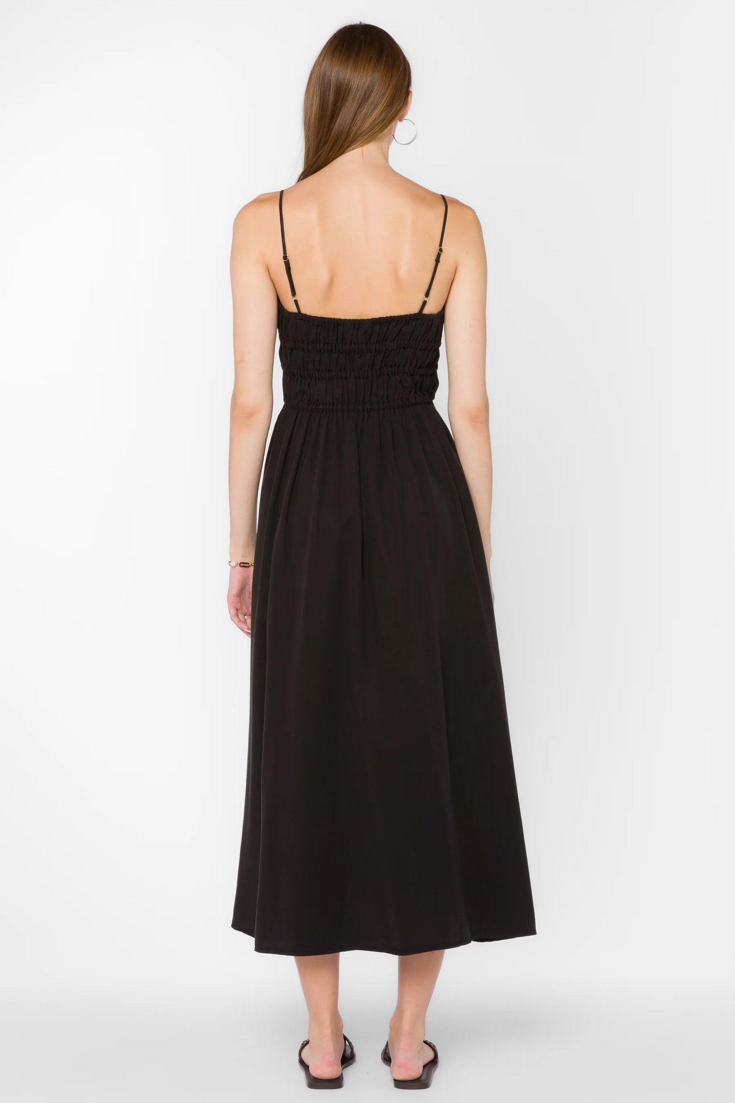 Tanella Black A-Line Dress