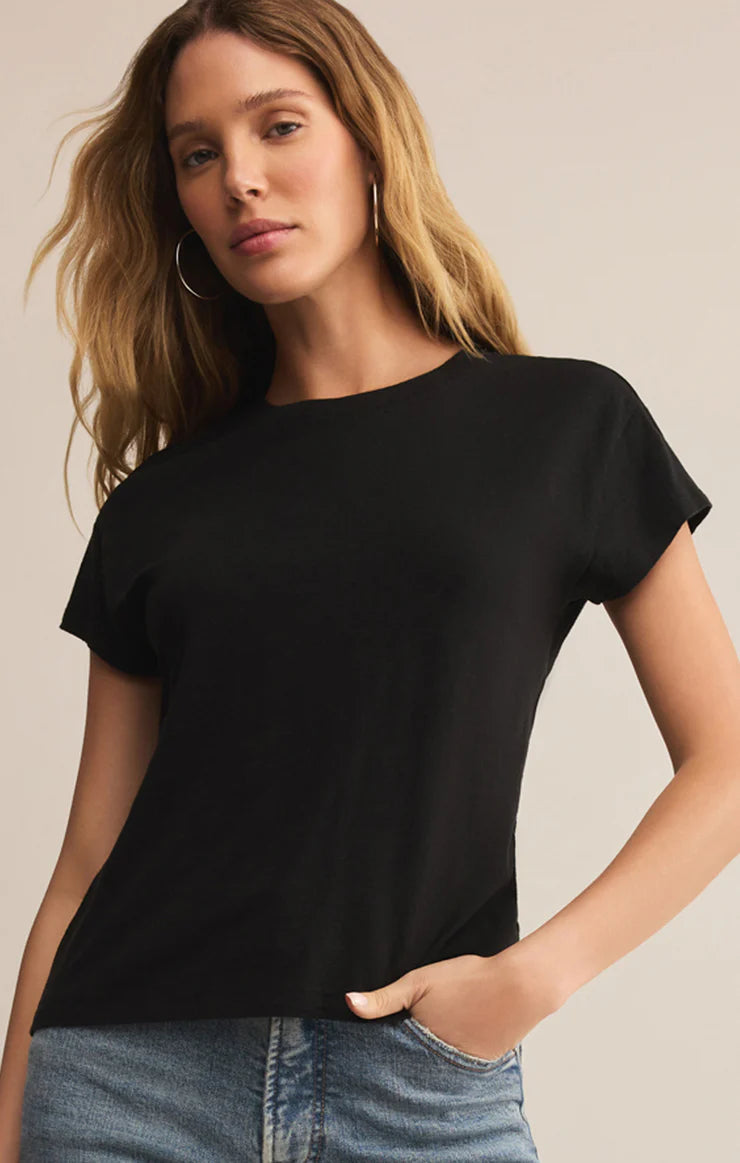 Modern Slub Tee/Blk