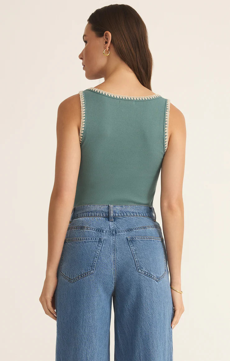 Jaidynn Whipstitch Rib Tank