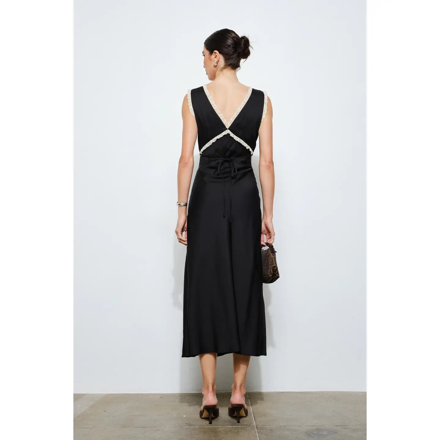Alessandra Lace Trim Dress