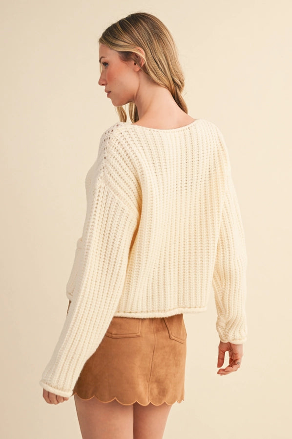 Paityn Front Tie/Bow Cardigan