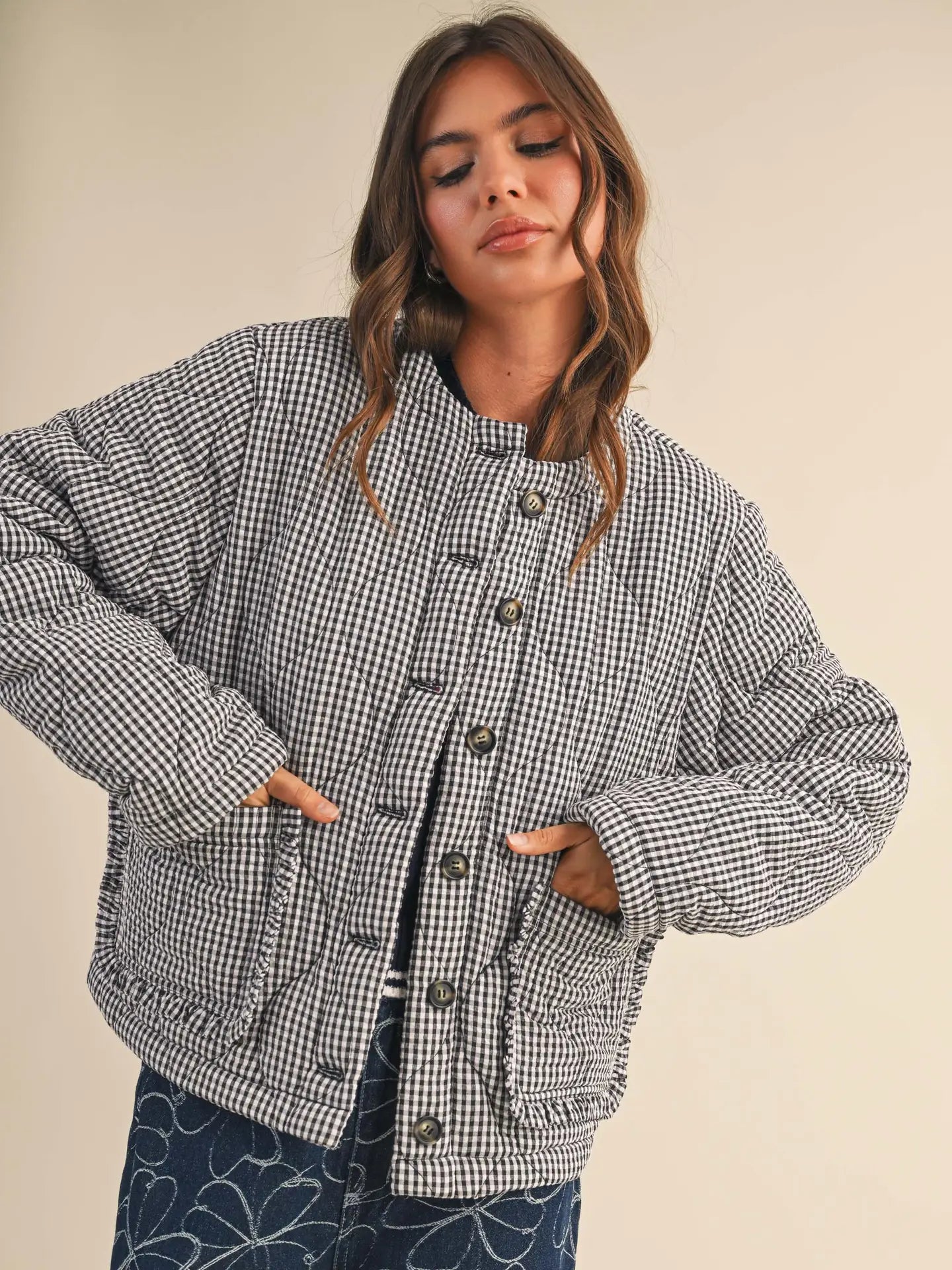 Stevie Plaid Quilted Jacket