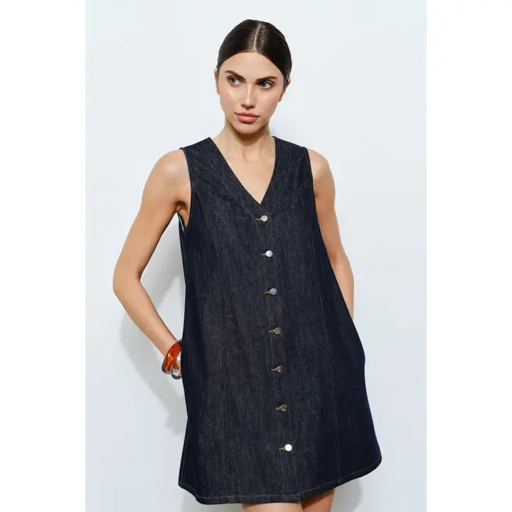 Mary Denim Shift Dress