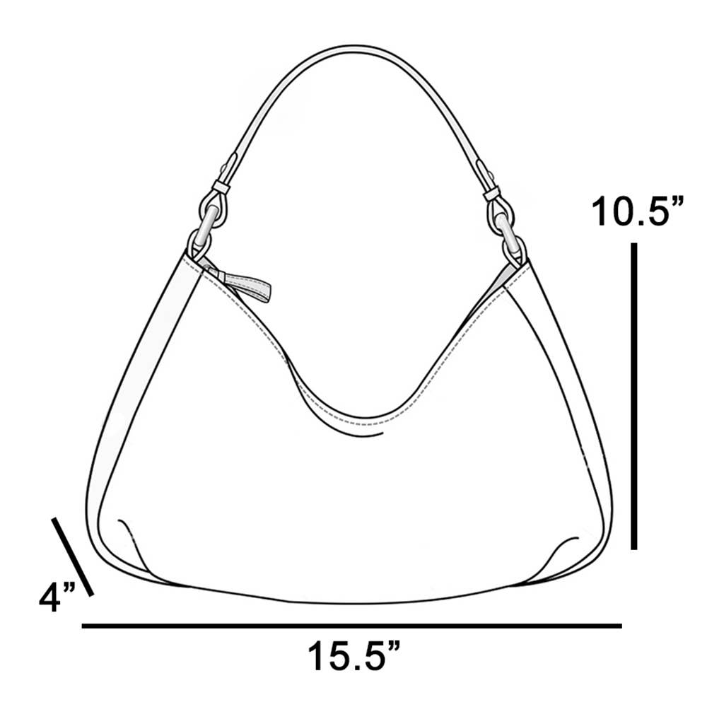 Vegan Suede Knotted Handle Hobo Shoulder Bag: BK