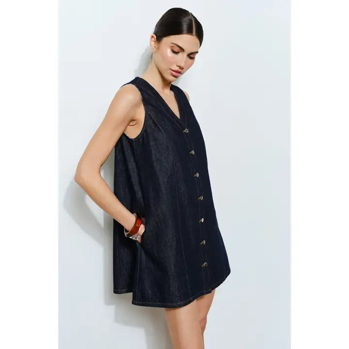 Mary Denim Shift Dress