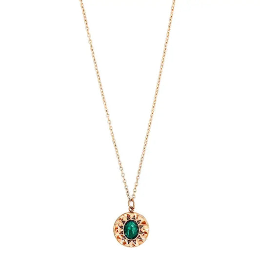 Wren Emerald Stone Necklace