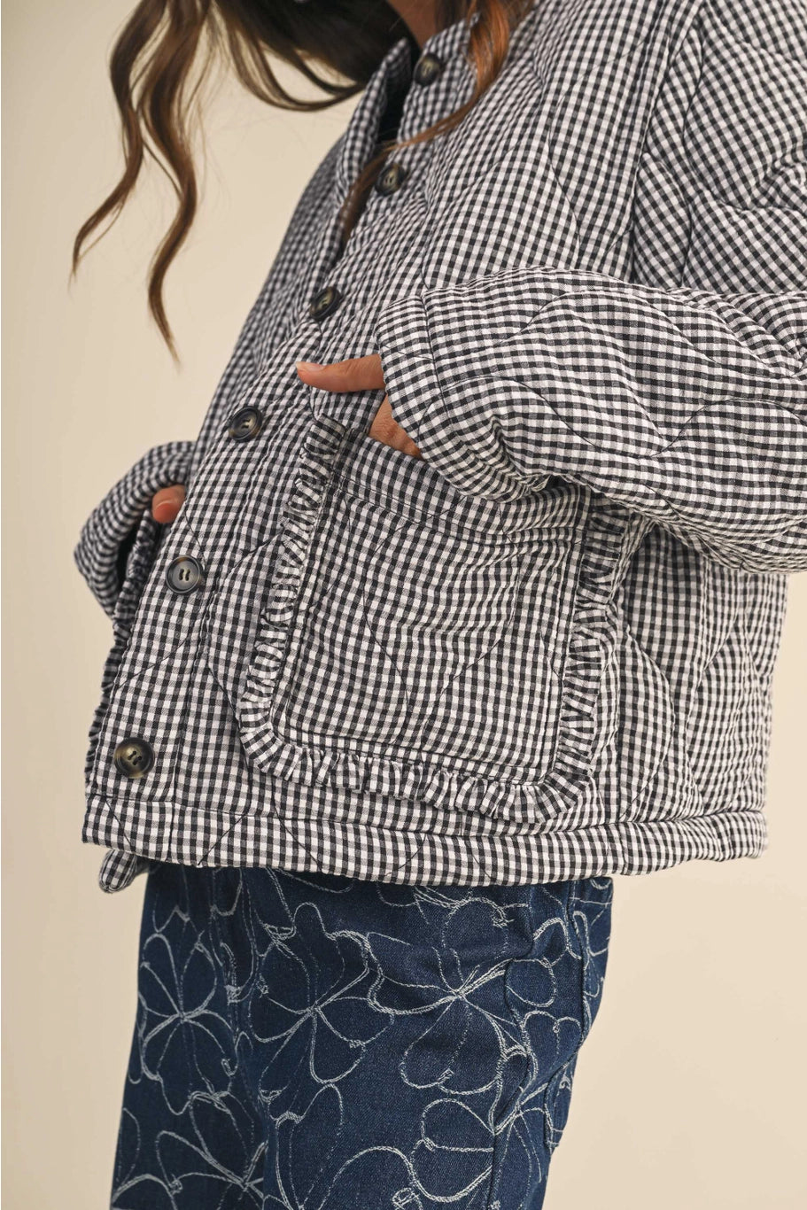 Stevie Plaid Quilted Jacket