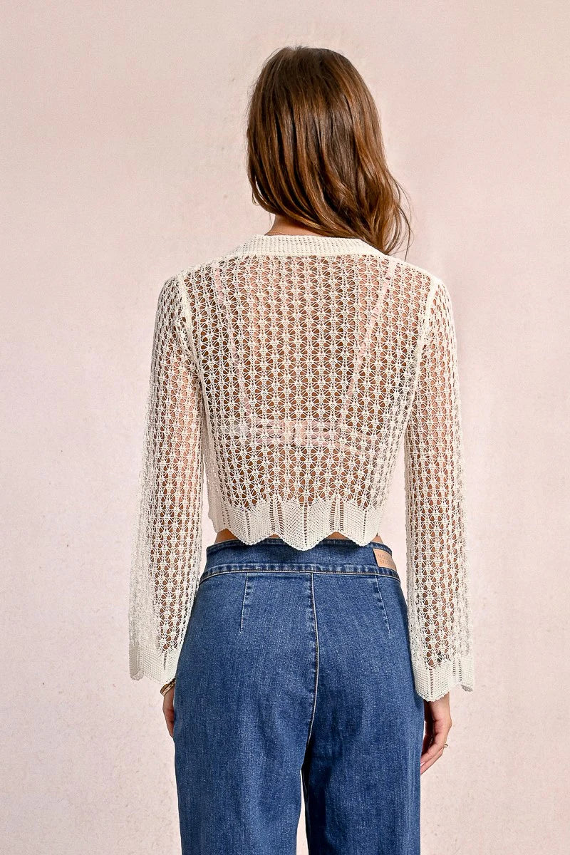 Lace Knit Cardigan