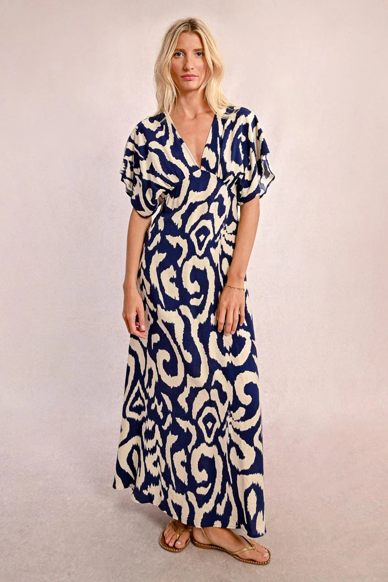 Molly Long Printed Dress