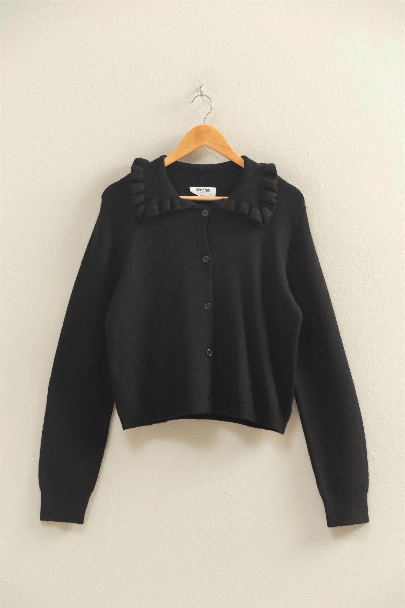 Andrea Ruffle Collar Cardigan