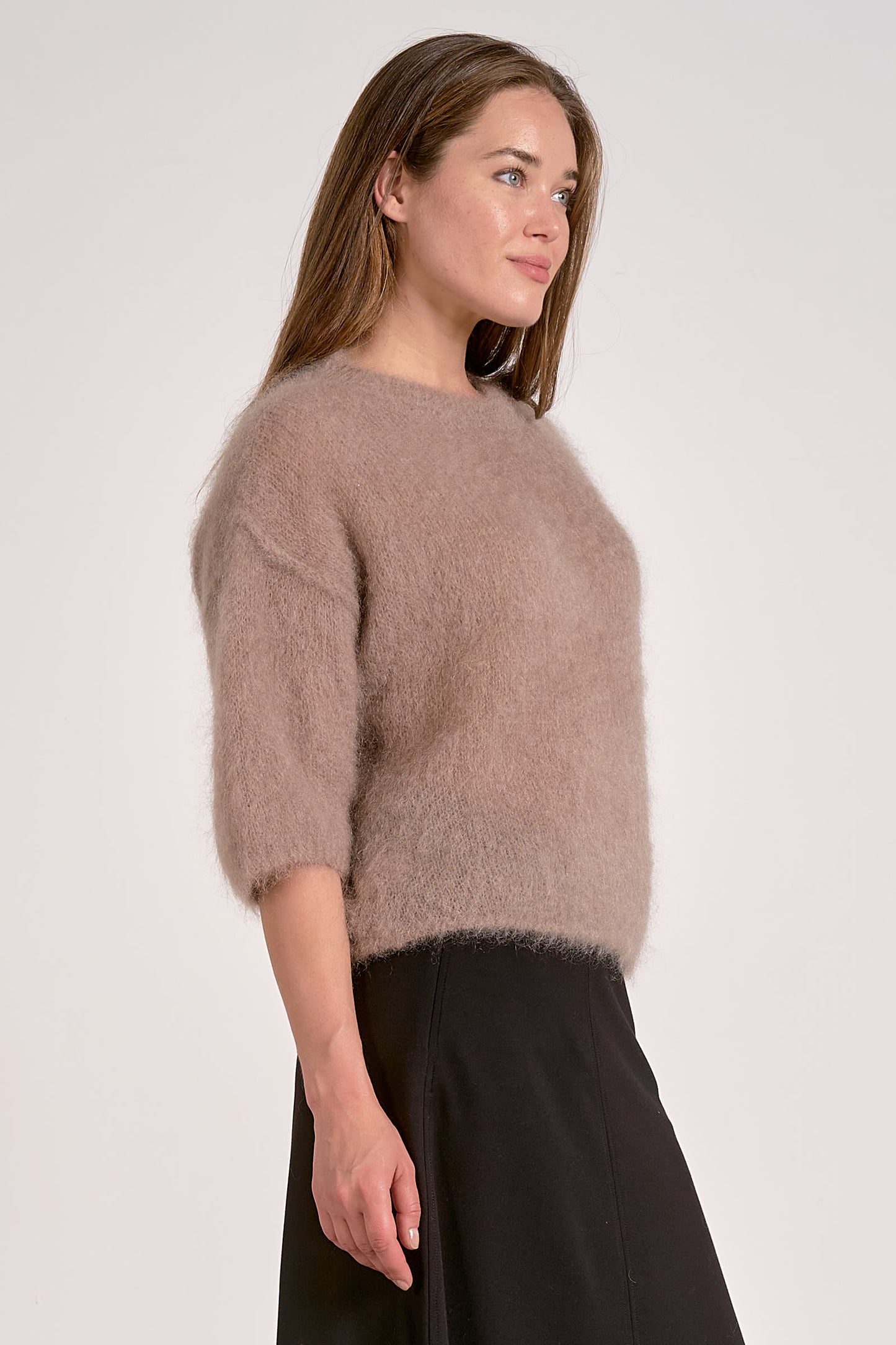Meadow Short Sleeve Fuzzy Sweater