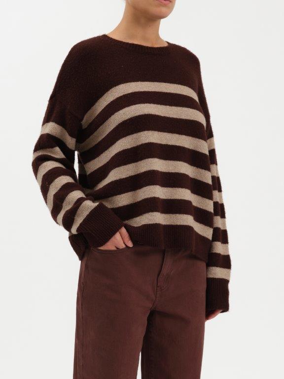 Carlyle Crewneck Striped Sweater