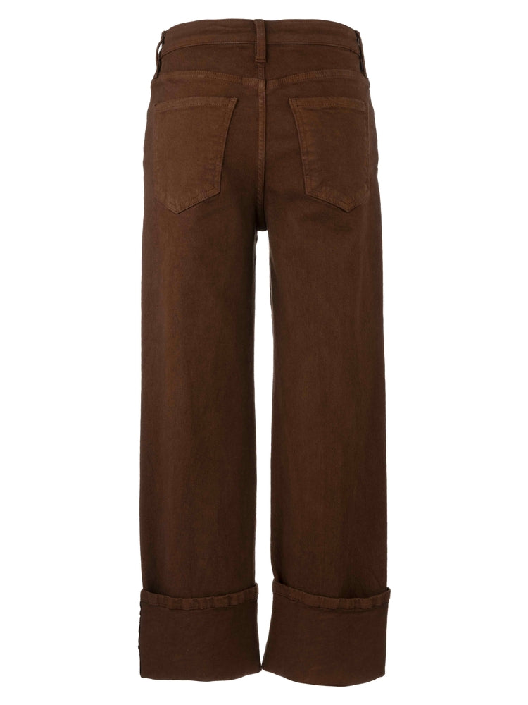 Sienna High Rise Straight Leg Cuff Denim