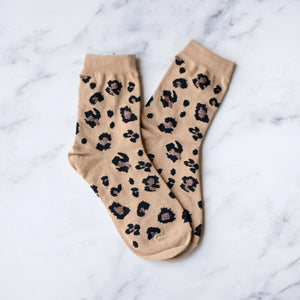 Leopard Casual Socks